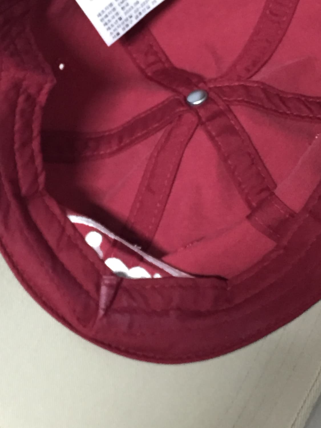 Emis 에미스 볼캡 BEIGE/RED 상품이미지3