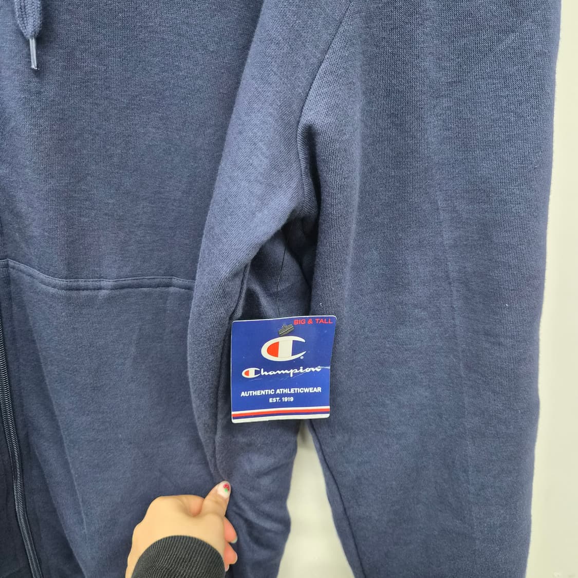 챔피온 네이비 후드 집업 남성 XL 상품이미지2