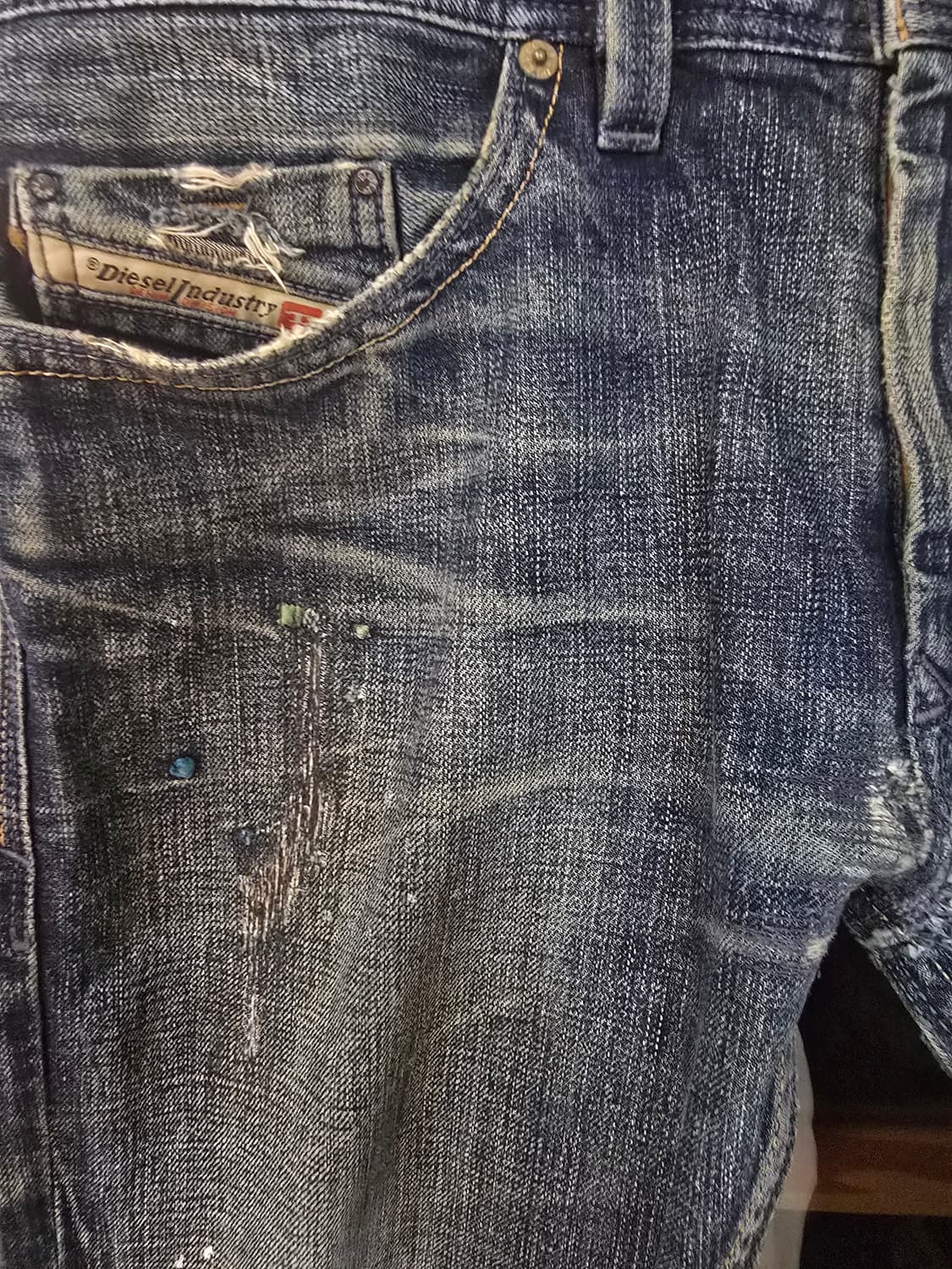 디젤 워싱 데님진 32사이즈입니다. 상품이미지3