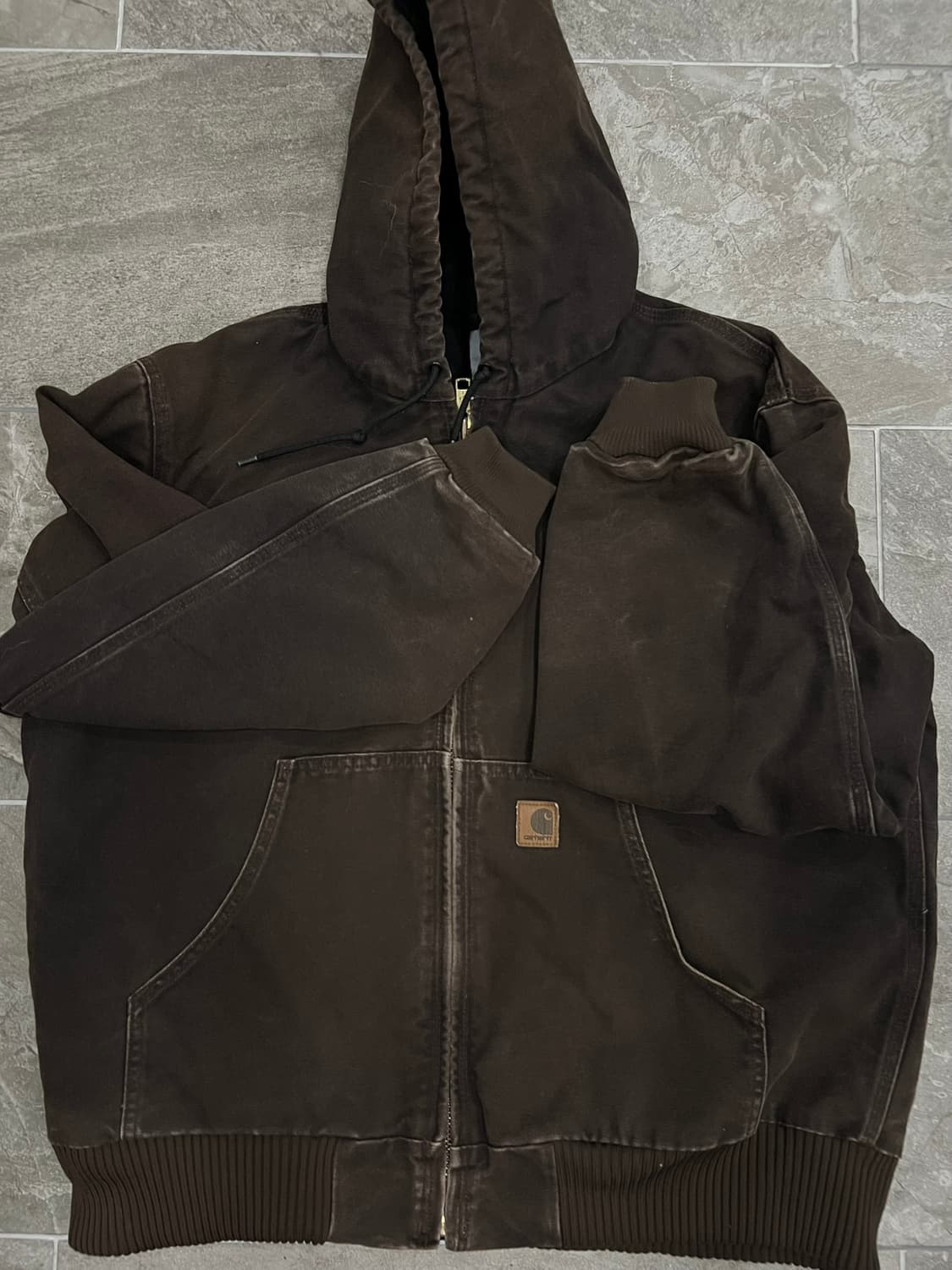 (L) 칼하트 덕 액티브 후드자켓 J130 DKB 다크브라운 상품이미지7