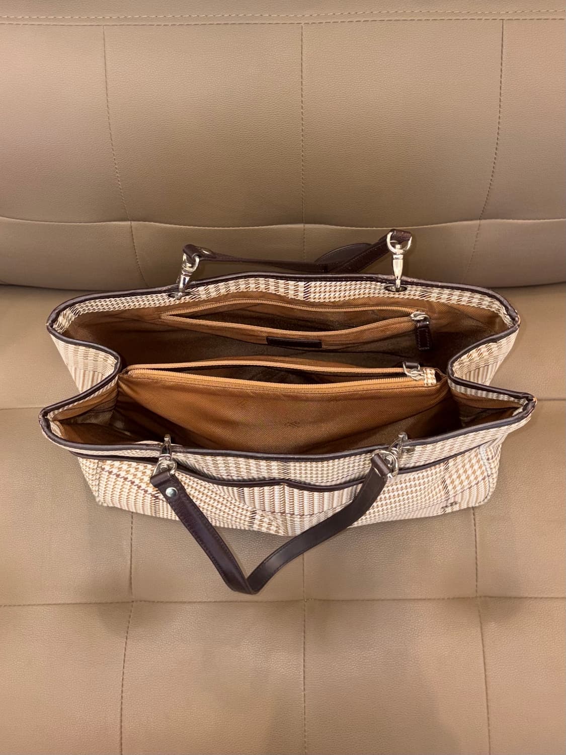 폴로 랄프로렌 체크 토트백  상품이미지7