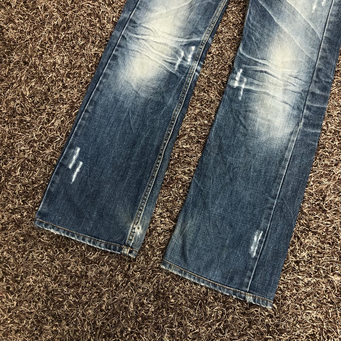 COAX 빈티지 워시드 디스 데님 팬츠 상품이미지3