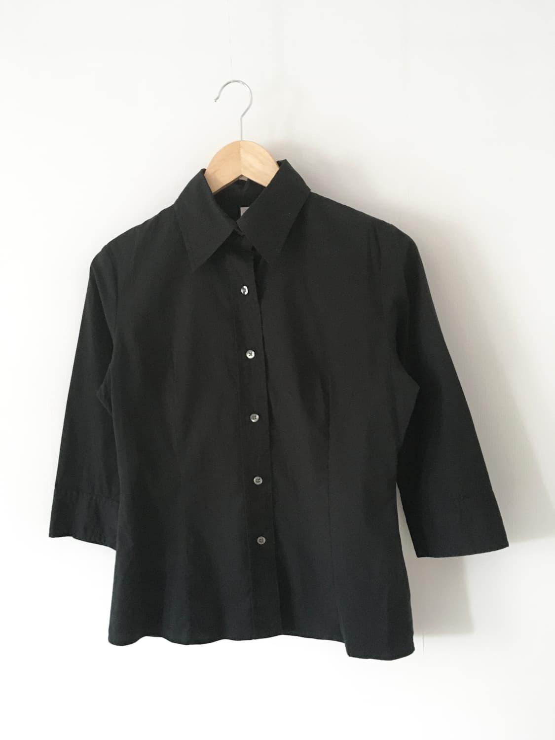 black slim shirt 상품이미지2