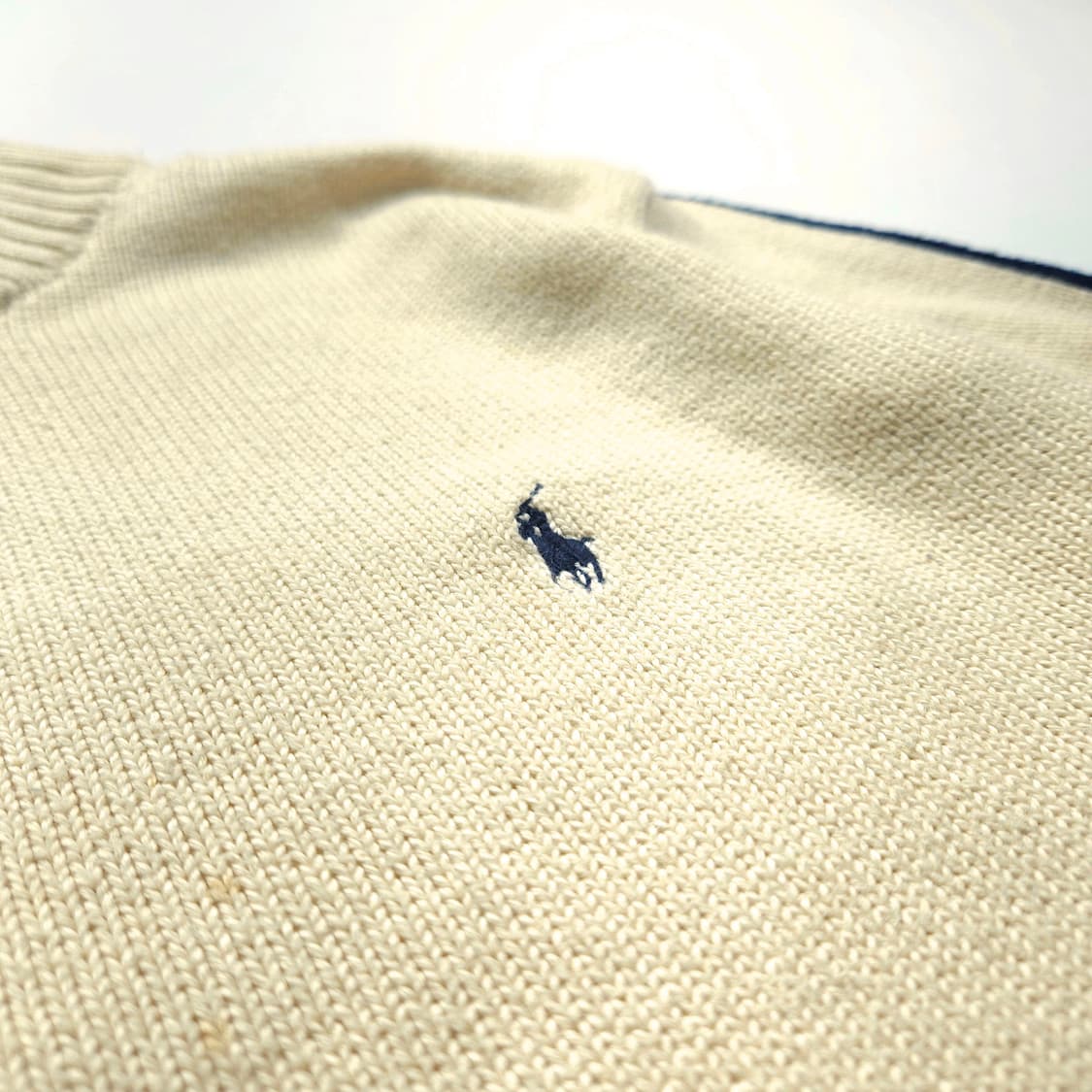 폴로 랄프로렌 포니 로고 사이드라인 하프집업 니트 (XL) 상품이미지4