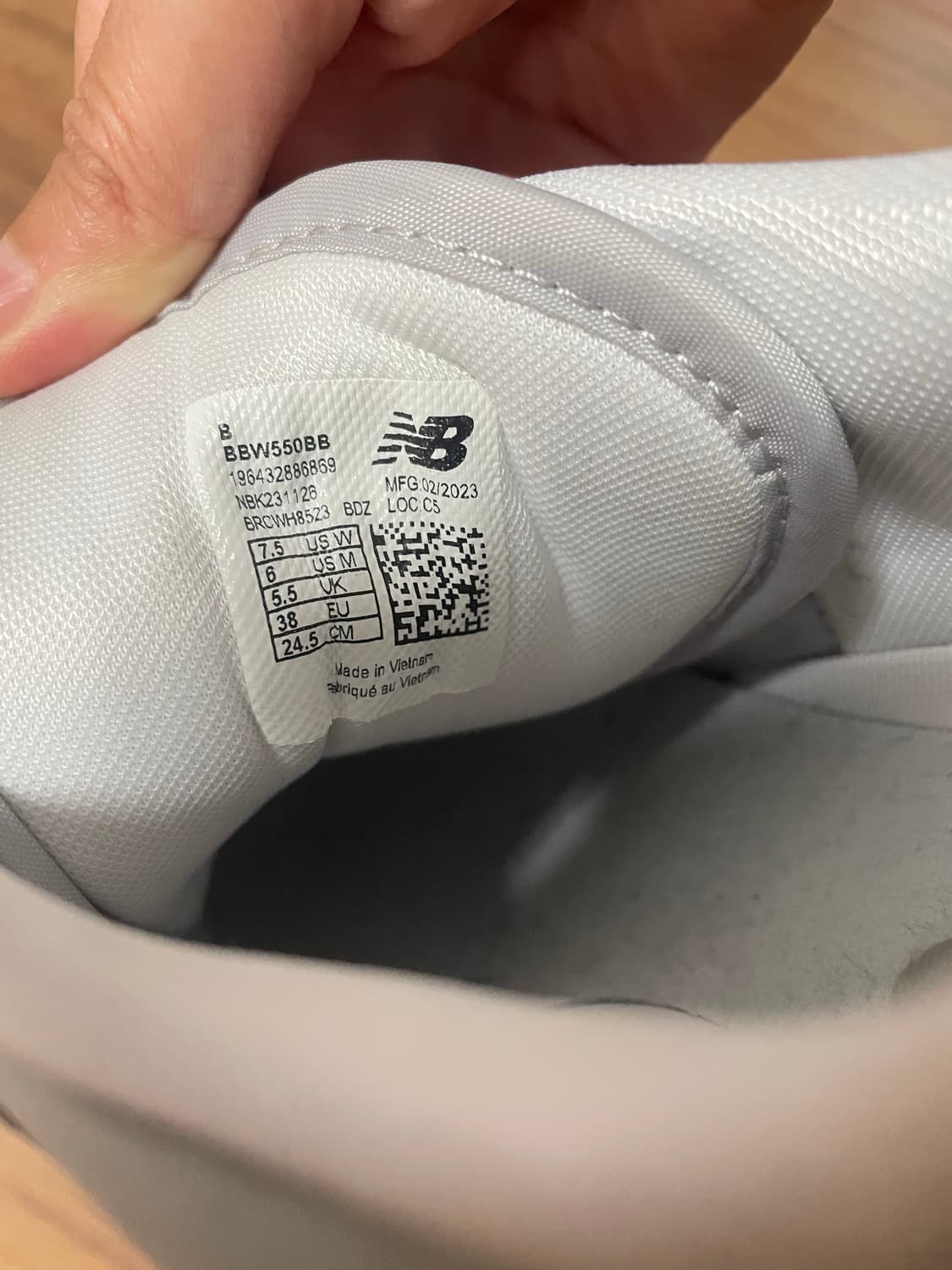 뉴발란스 550 화이트 / 그레이 상품이미지4