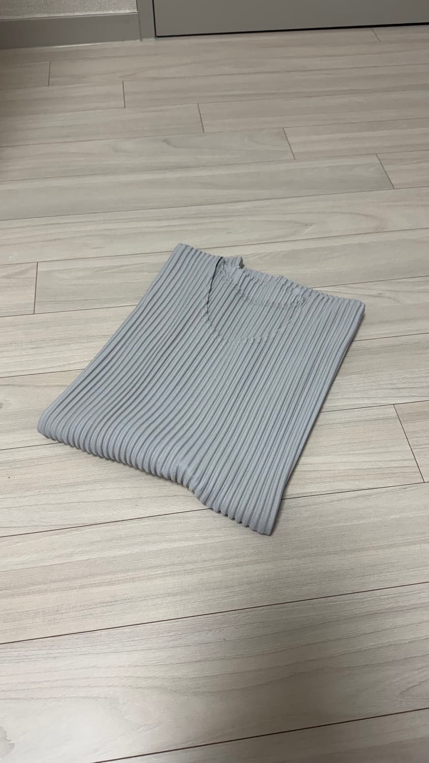 [3] 옴므 플리세 이세이 미야케 반팔 티셔츠 라이트 그레이 상품이미지4