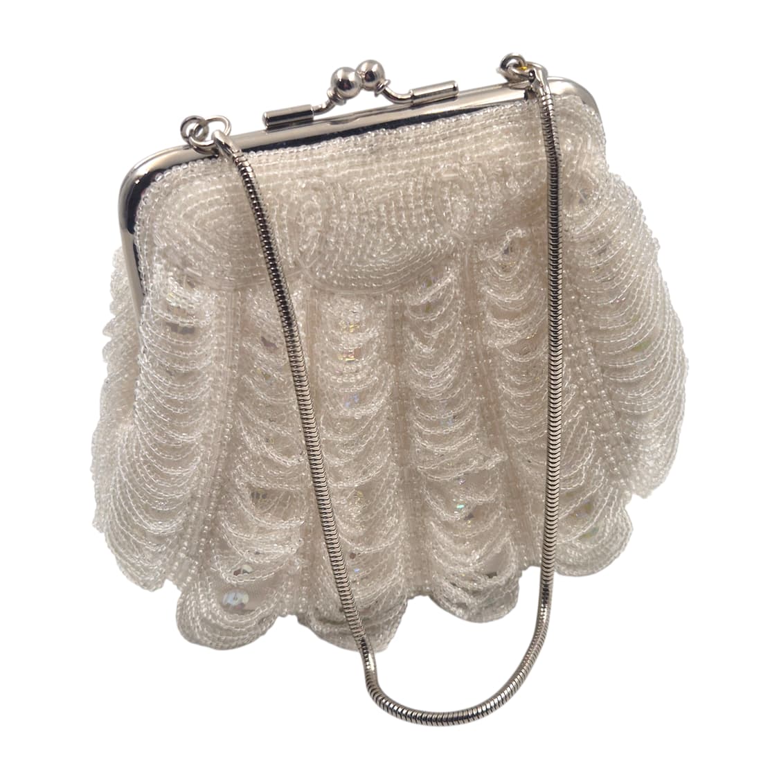 80s 핸드메이드 레트로 쉘 비즈 파티백 상품이미지2