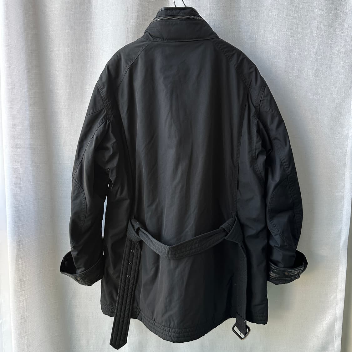 폴로 랄프로렌 소가죽 트림 벨티드 패딩 필드 자켓 블랙 XL 상품이미지6