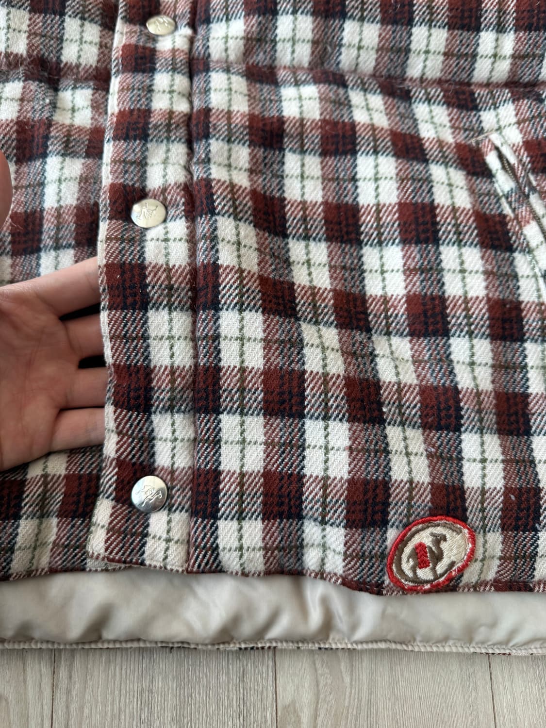 빈티지 카멜 다운 베스트 상품이미지10