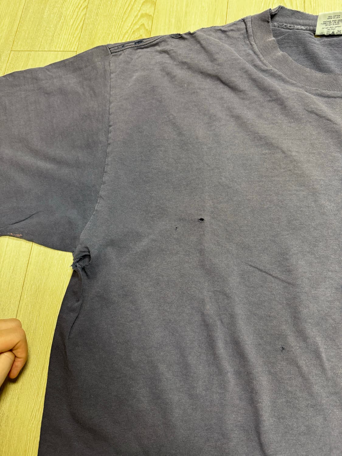 빈티지 트레쉬드 퀵 실버 티셔츠 상품이미지3