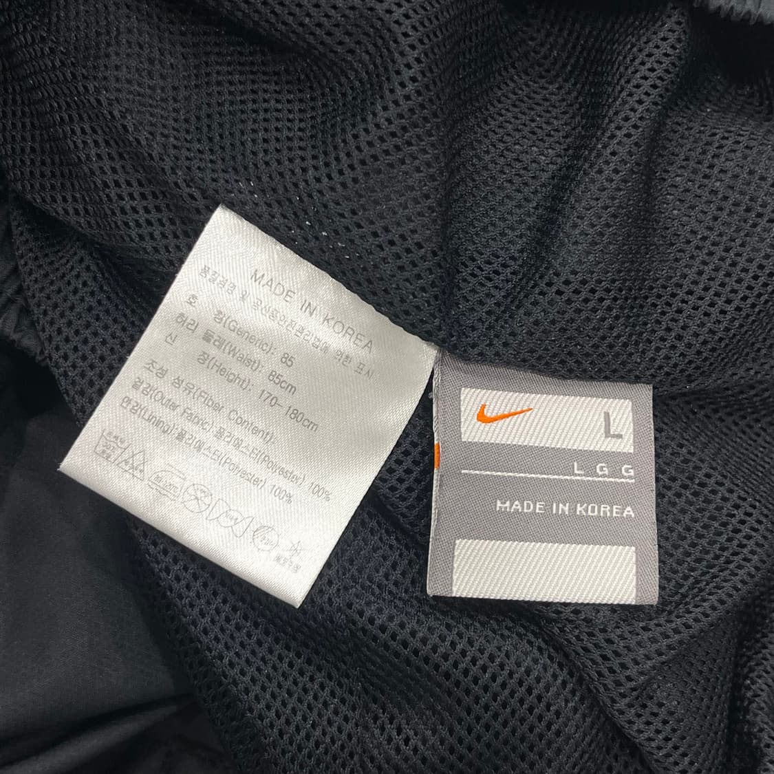 L 나이키 블랙 트레이닝 팬츠 상품이미지7