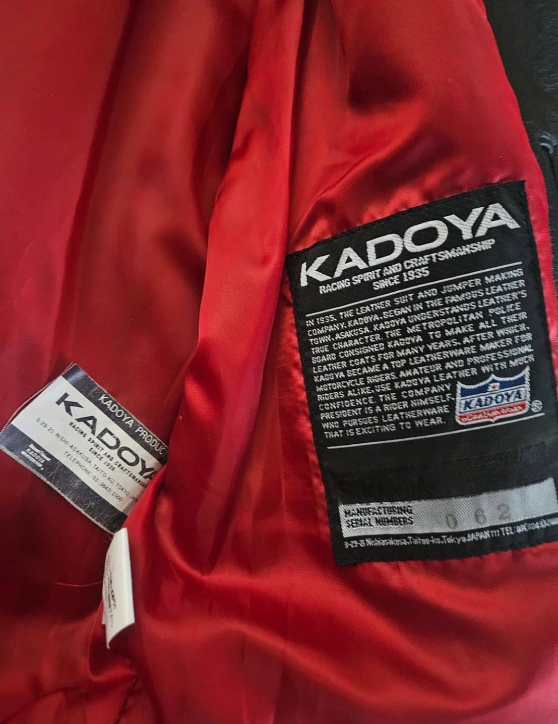 [L] 카도야 kadoya 가죽자켓  상품이미지3