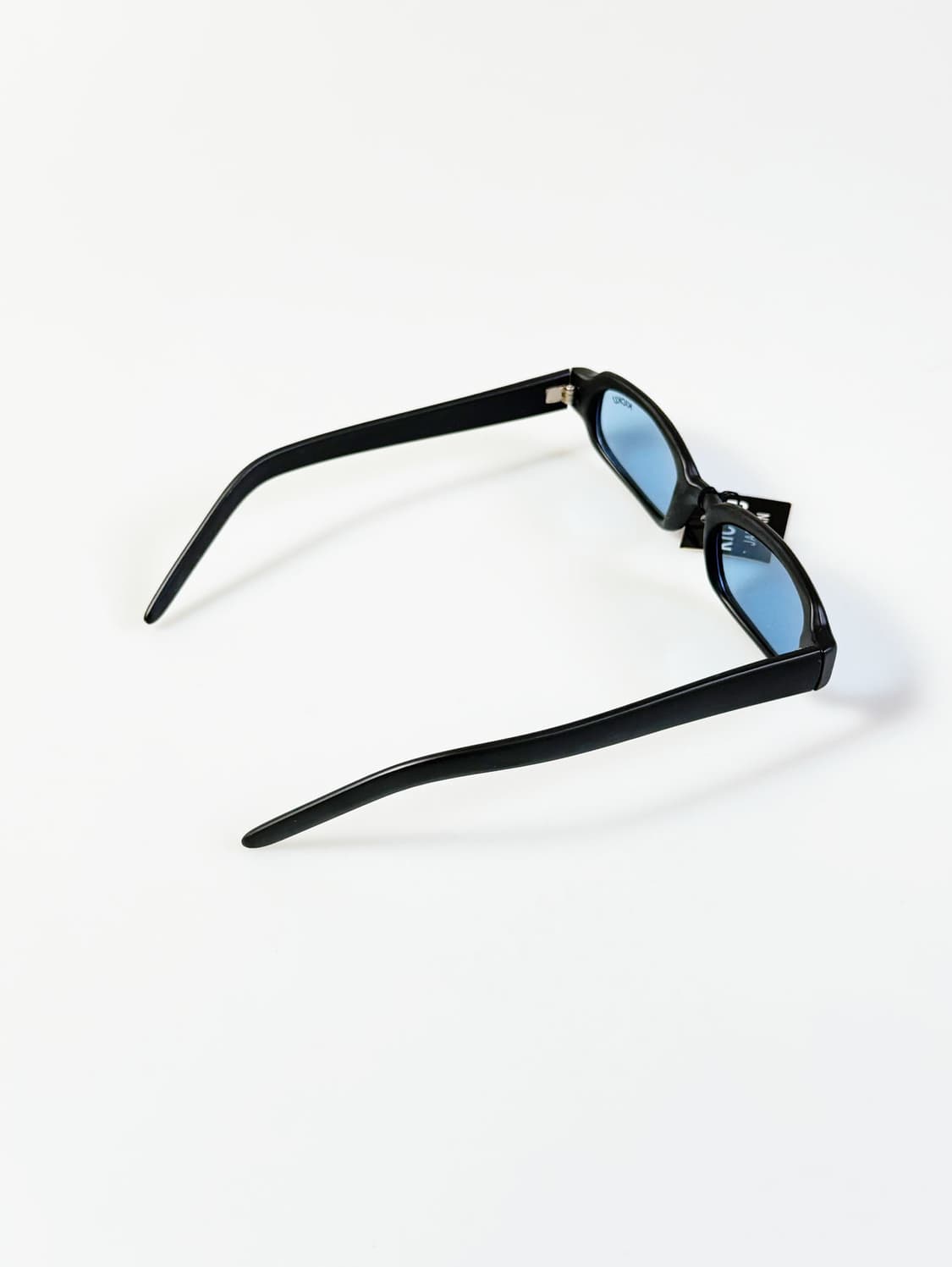 90s KICKU JAPAN 맷블랙 스퀘어 뿔테 빈티지 틴트 선글라스 상품이미지4