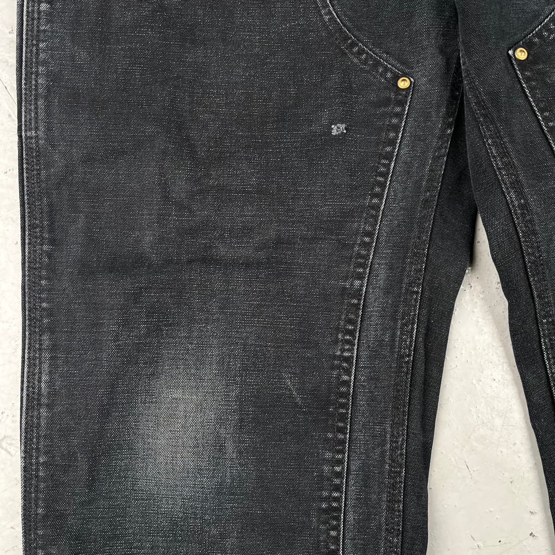 빈티지 칼하트 블랙 더블니 카펜터 팬츠 B01BLK 상품이미지6