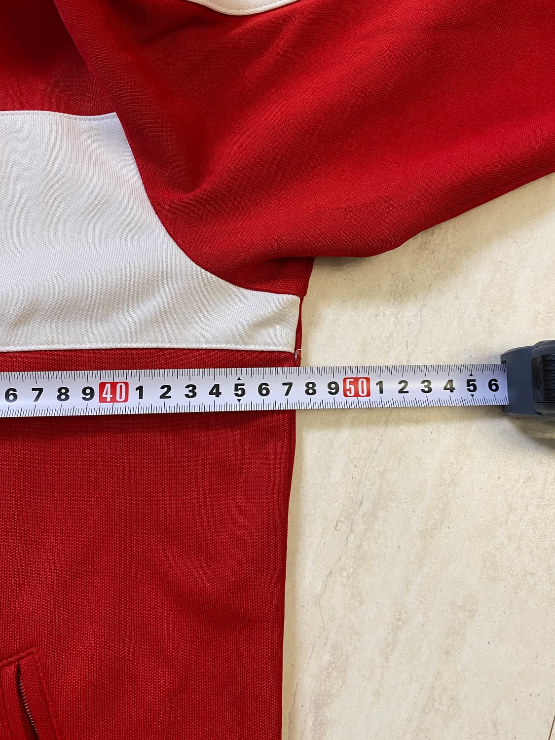 95)아디다스 베켄바우어 레드/화이트 져지 집업 상품이미지6