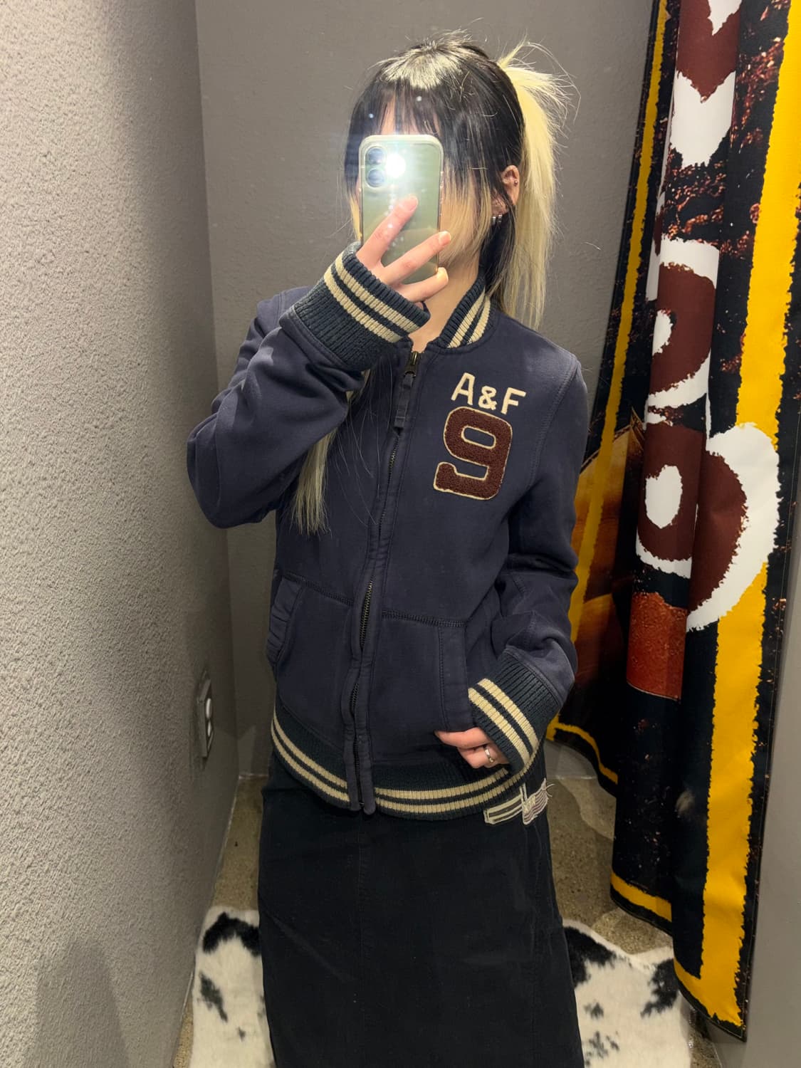 아베크롬비 배색 코튼 집업 상품이미지1