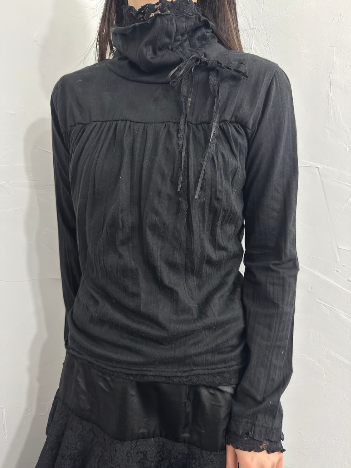 sorridere lace detail longsleeve 상품이미지2