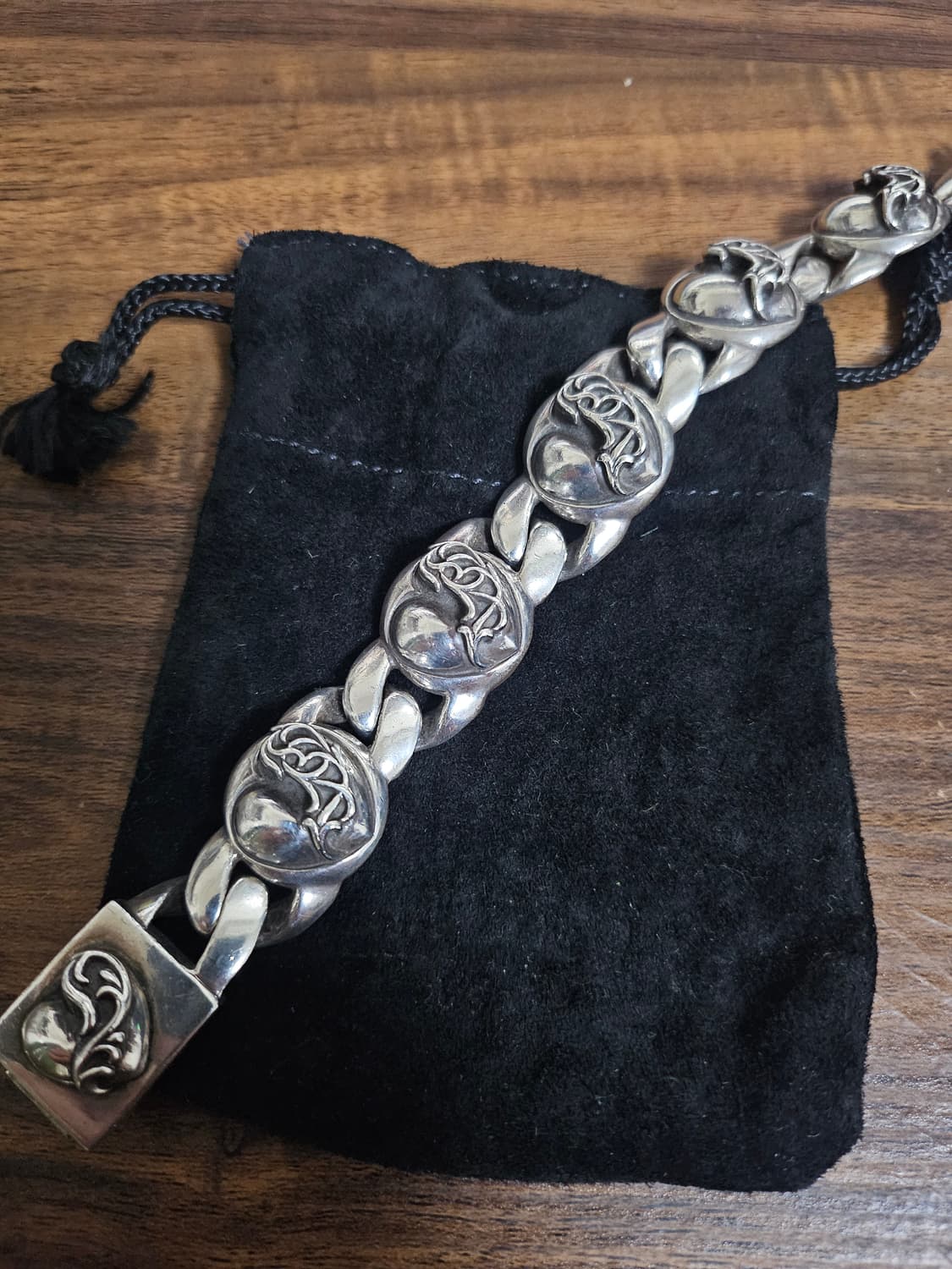 크롬하츠 5링크 하트 팔찌 상품이미지2