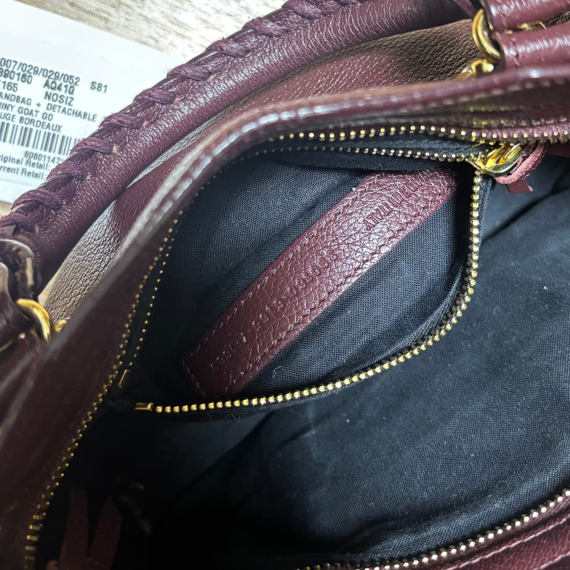 발렌시아가 모터백 미니 버건디  상품이미지7