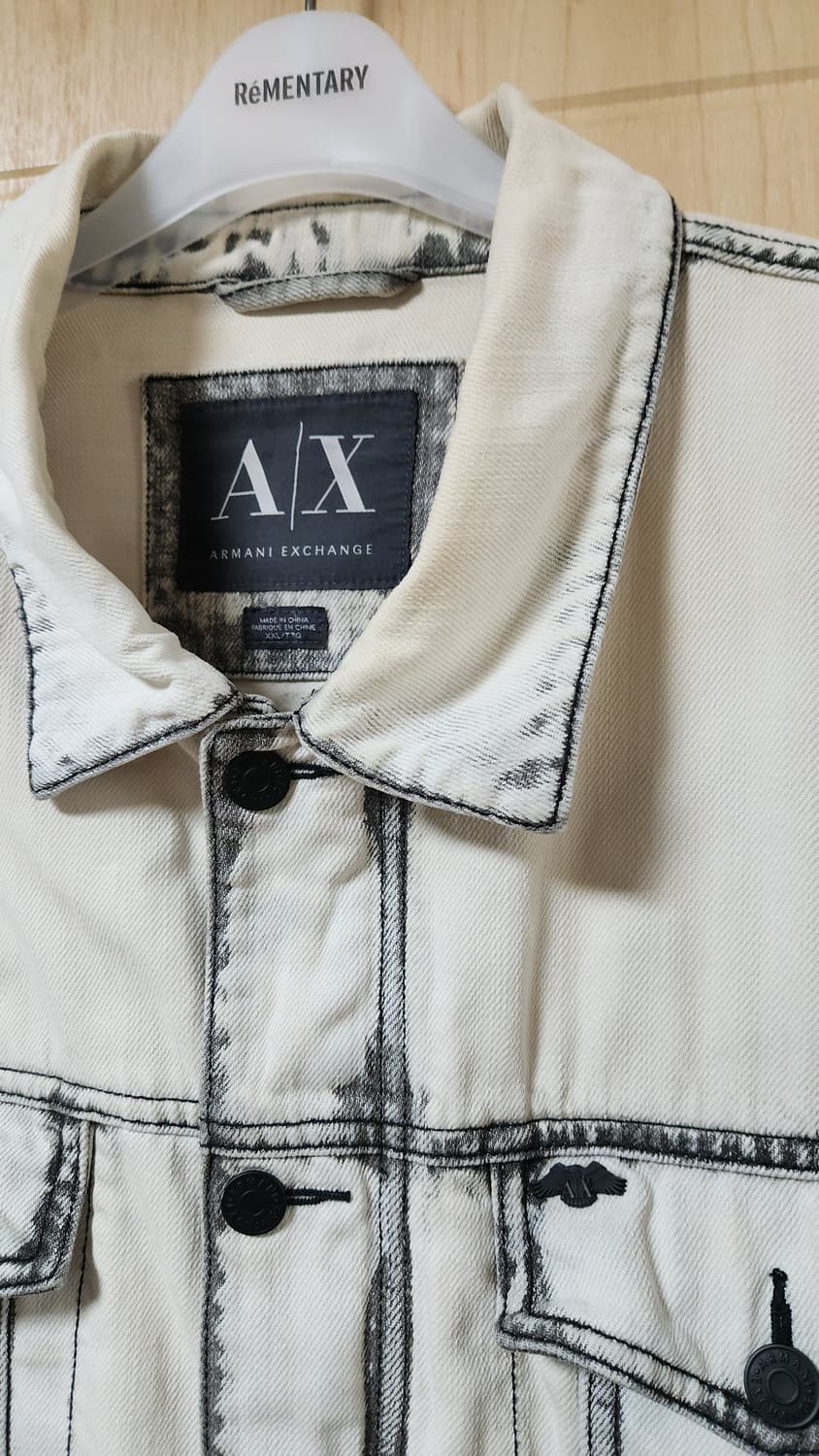 ARMANI EXCHANGE MOTO TRUCKER JACKET 2XL  상품이미지3