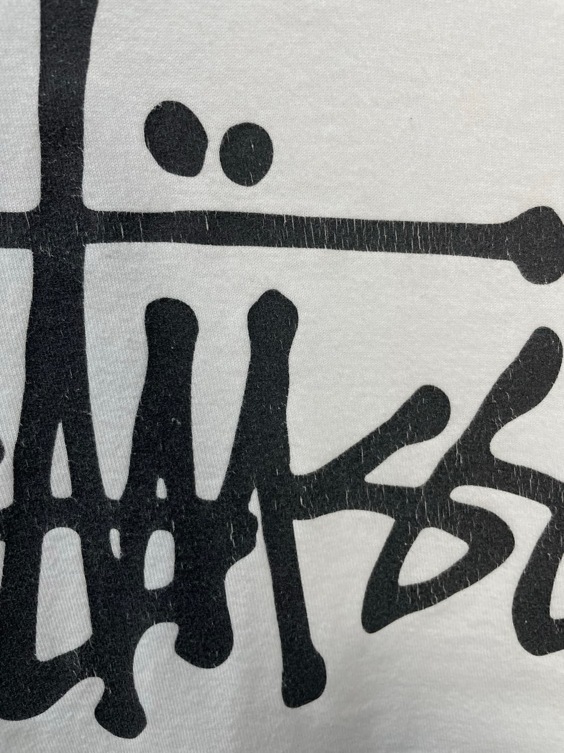 스투시 베이직로고 화이트 반팔 H1488 상품이미지9