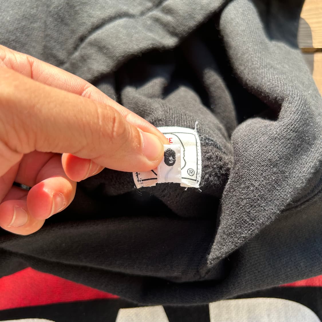 [M] 03s 베이프 RUN DMC 패러디 bape cuts 후드티  상품이미지4