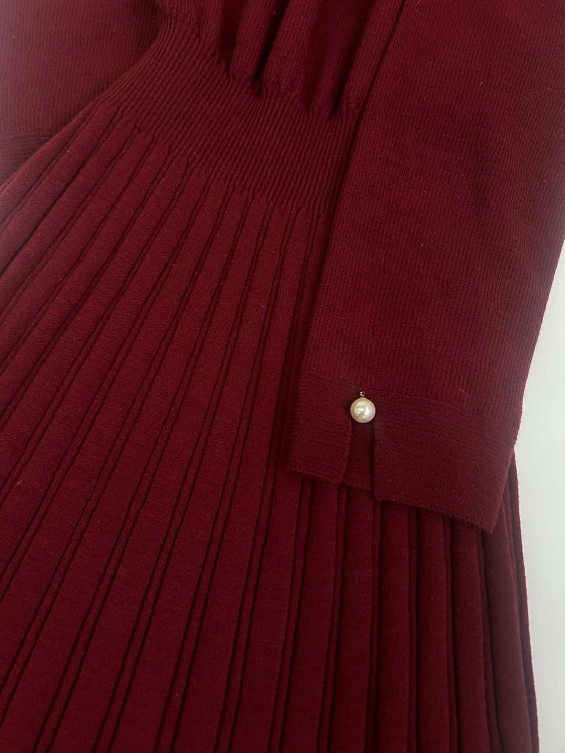 [F] Mine 마인 한섬 울 플리츠 니트 드레스 상품이미지7