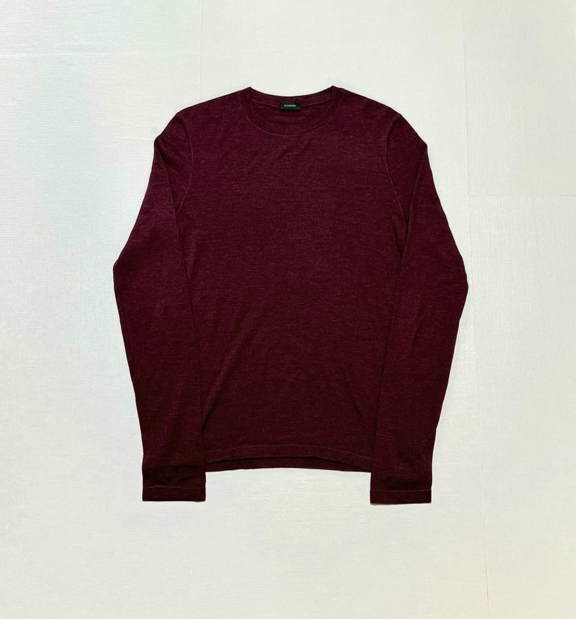 jil sander 라운드 넥 버건디 니트 상품이미지2