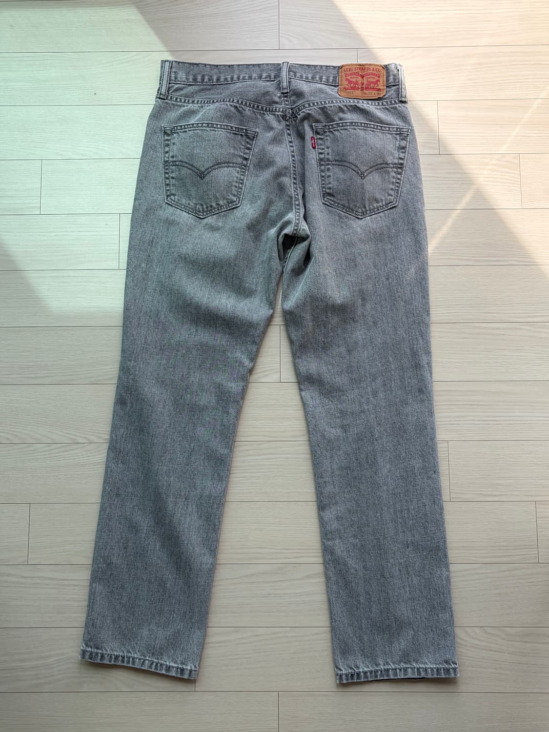 Levis 빈티지 리바이스 511 그레이 데님 진 33x30 상품이미지3