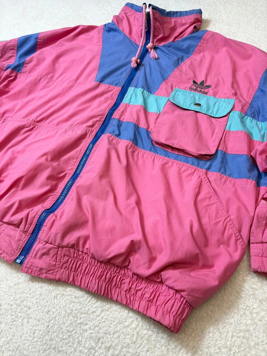 아디다스 90's 올드스쿨 배색 바람막이 자켓 PN6058 상품이미지4