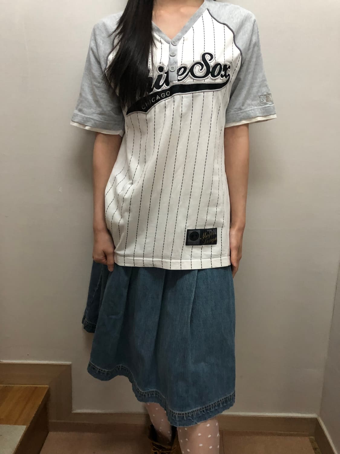 빈티지 mlb 화이트 티셔츠 상품이미지5