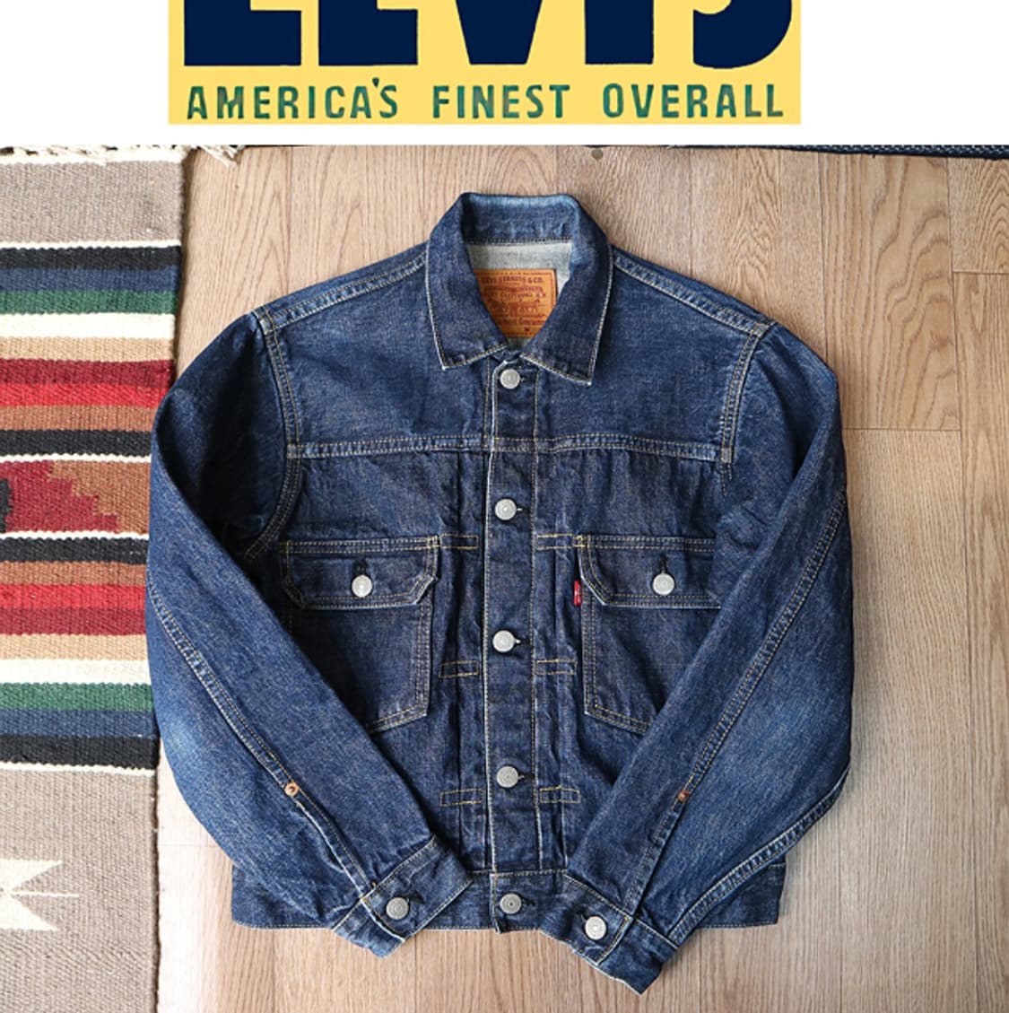 90s LVC 리바이스 71507XX 빅E 빈티지 셀비지 2세대 데님36 상품이미지1