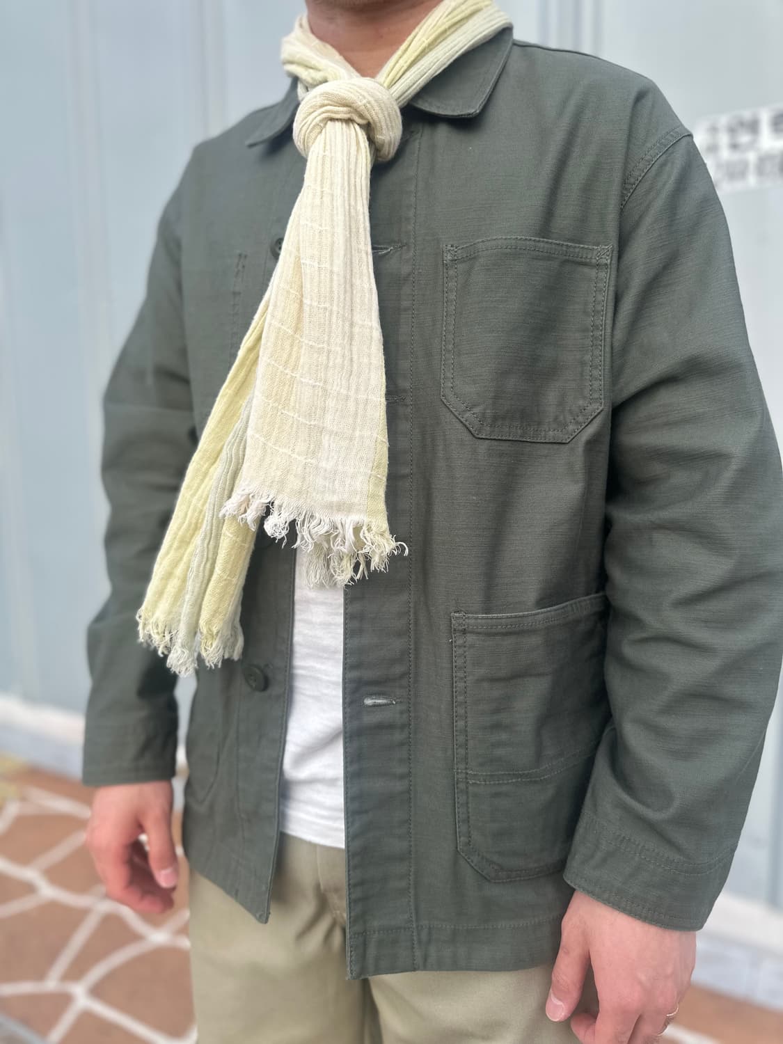 Japanese Vintage 코튼 스카프 상품이미지5