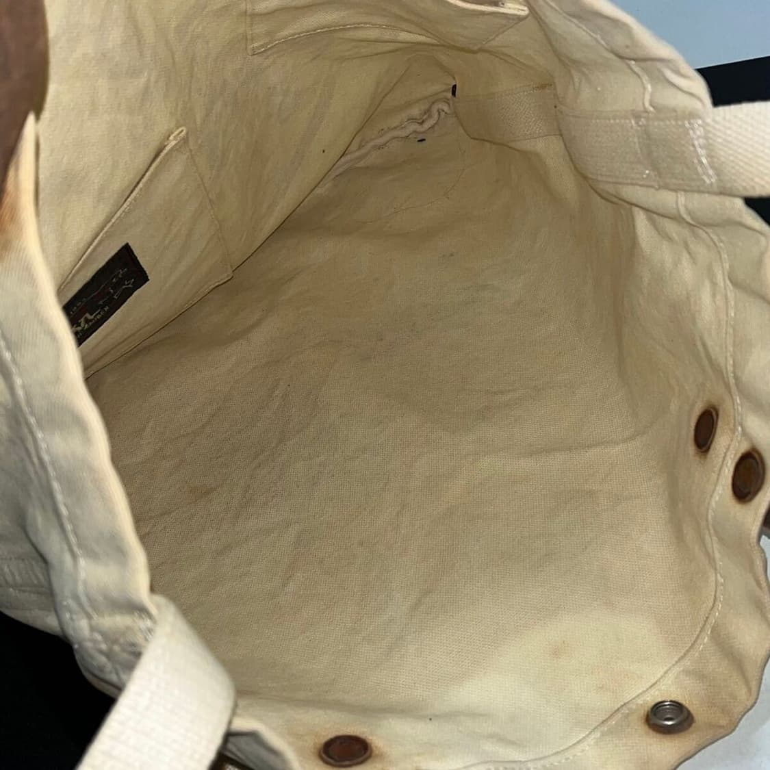 더블알엘 RRL 가죽 캔버스 덕 토트백 크로스백 상품이미지8