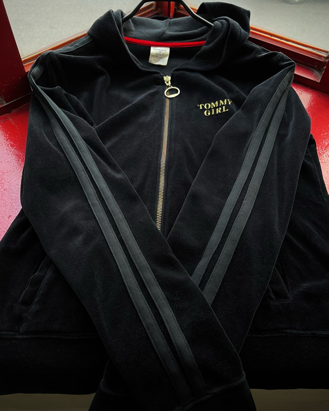 00s Tommy Girl Japan Velour Hood Zip-up 상품이미지6