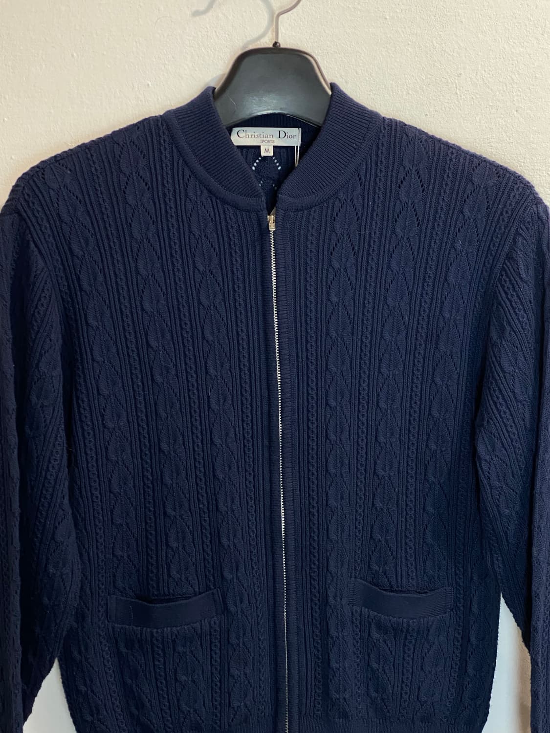 크리스찬 디올 스포츠 케이블 니트 집업 가디건 상품이미지3