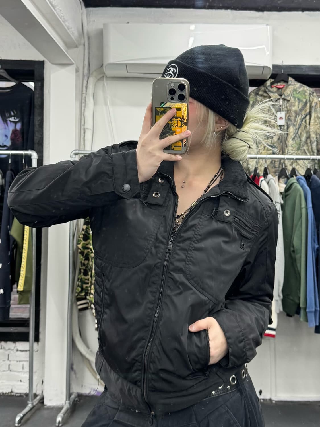 VTG Y2K 넥버튼 자켓 상품이미지1