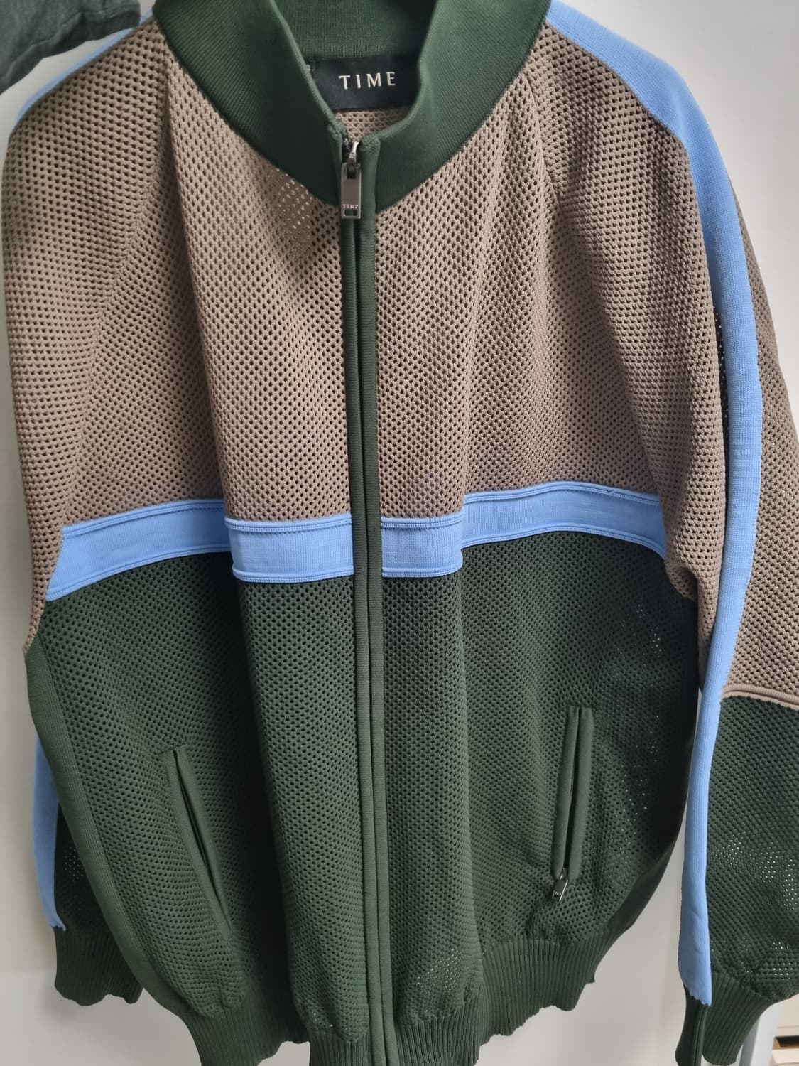 한섬 타임옴므 니팅 집업 23ss 상품이미지1