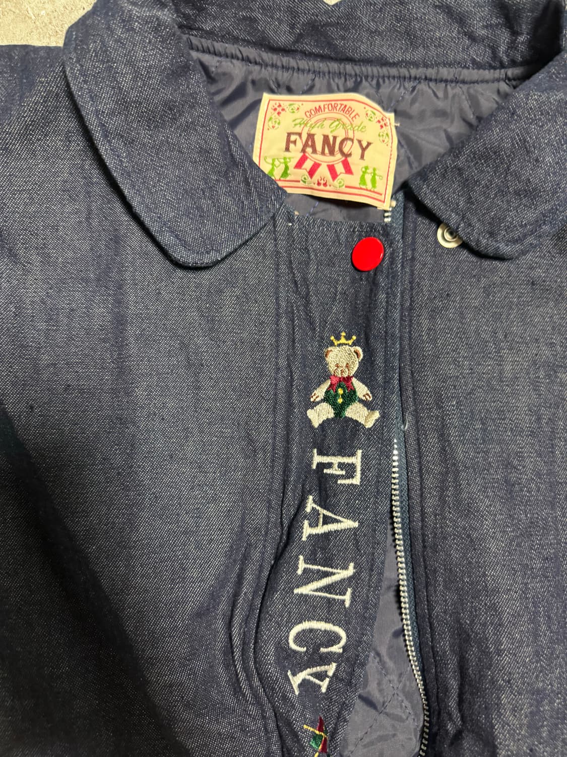 일본 빈티지 데님 자수 자켓 상품이미지3