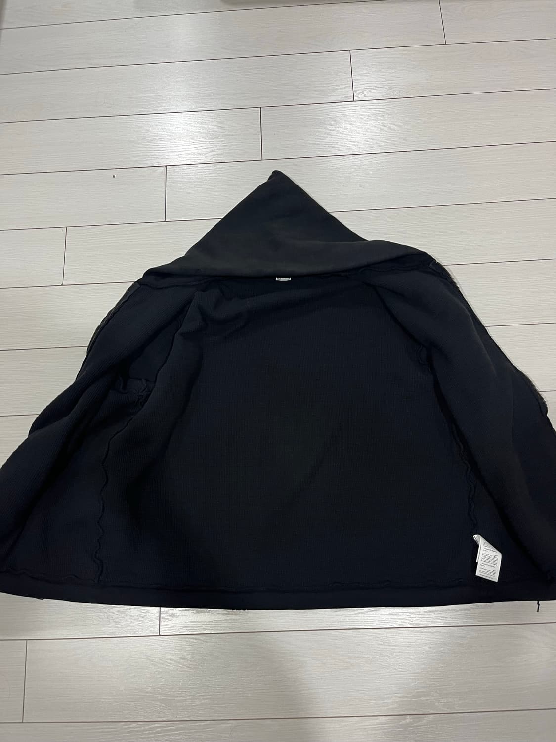 아프레쎄 25fw 후드 집업 블랙 5 상품이미지4