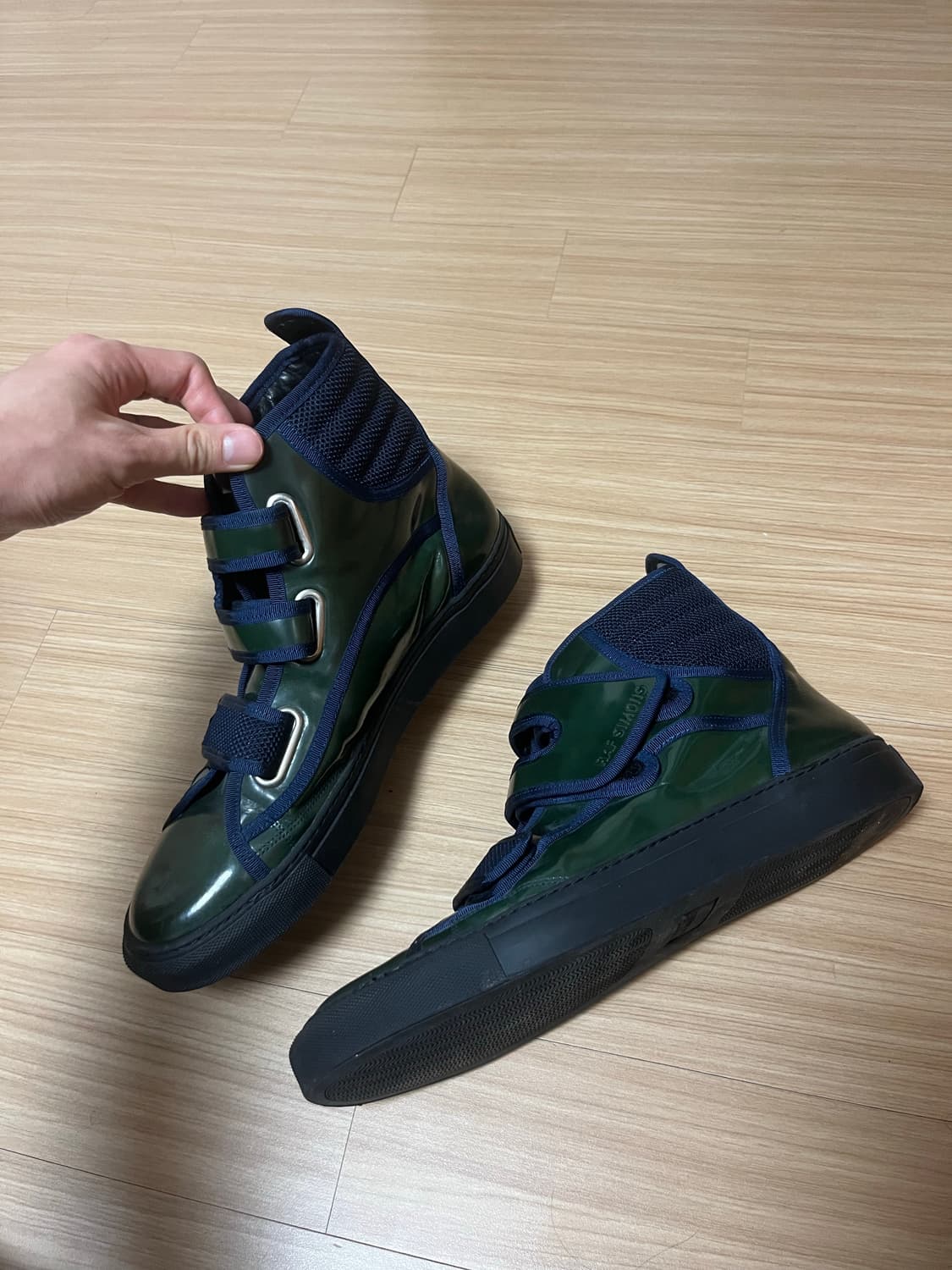 라프시몬스 벨크로 하이탑 딥그린 43 상품이미지2