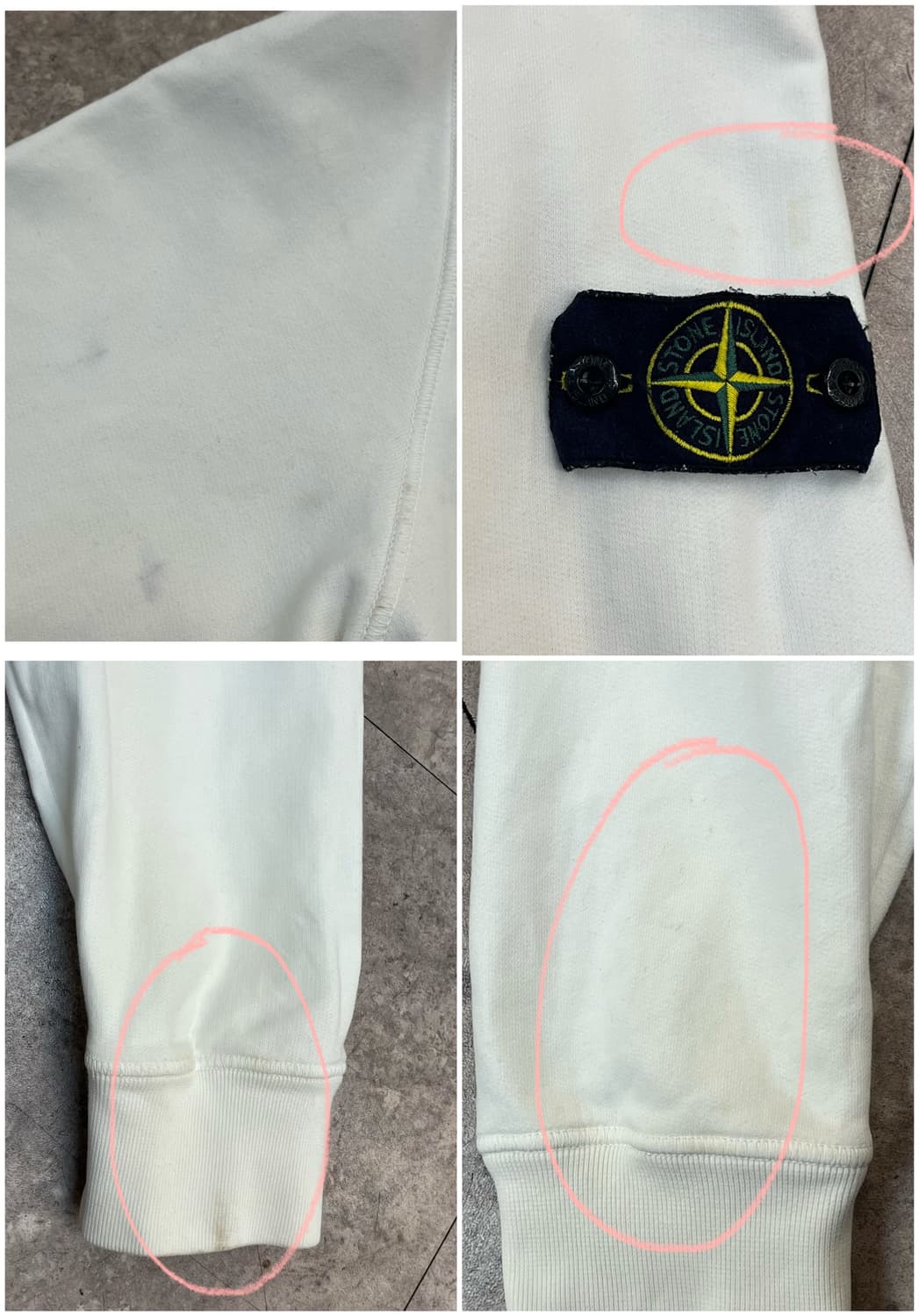 스톤아일랜드 맨투맨 화이트 3XL #csz3594 상품이미지9