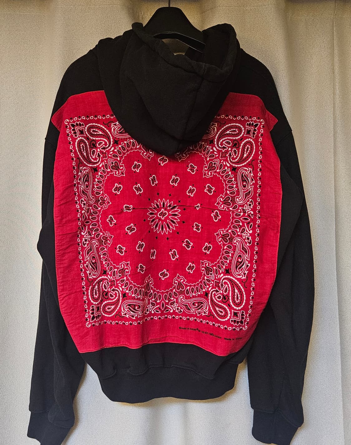 BDS(벌스데이수트)레드 반다나 후드 집업 (XL) 상품이미지1