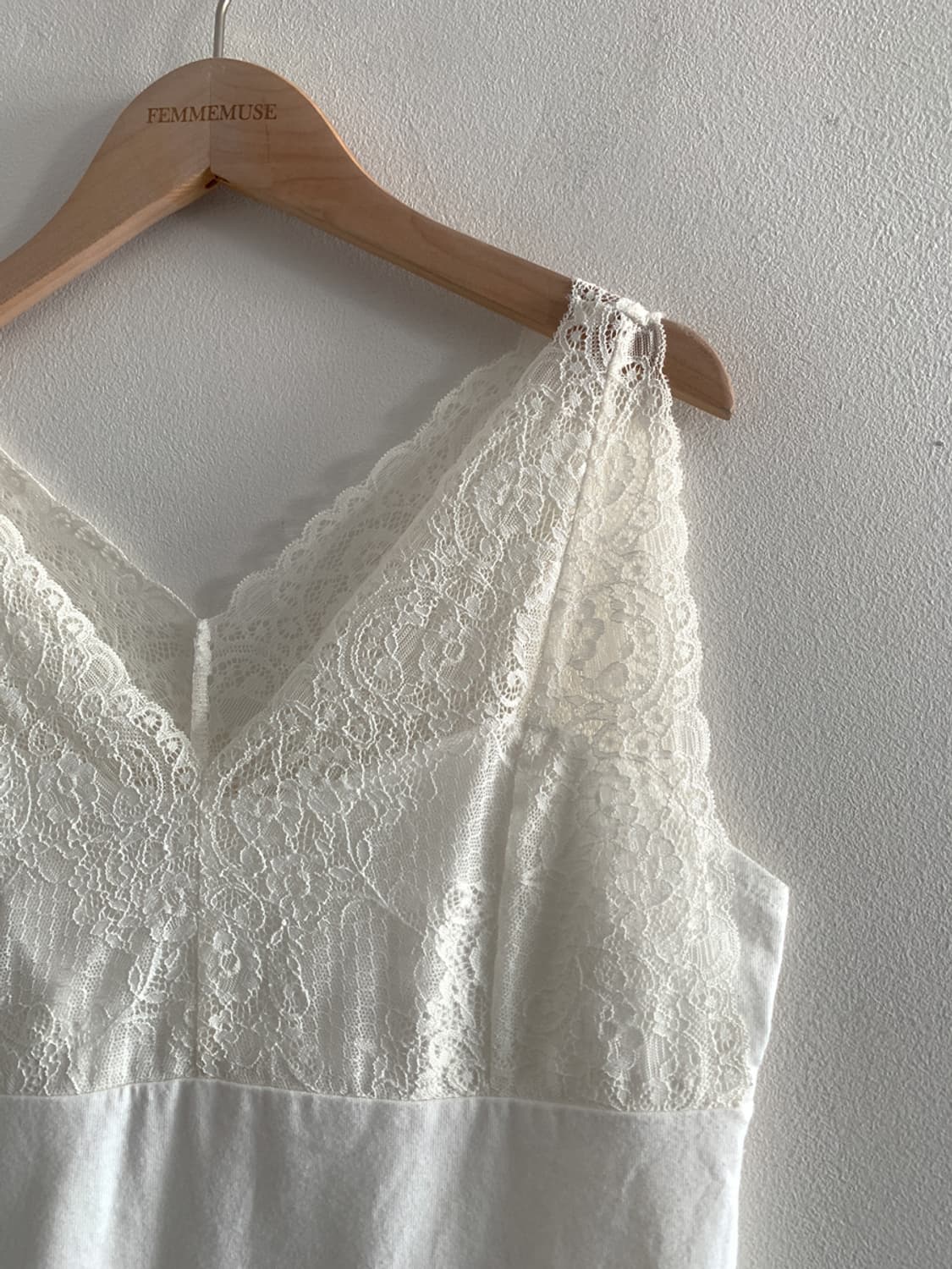 (Vintage)Both V Neck Lace Sleeveless Top 상품이미지4