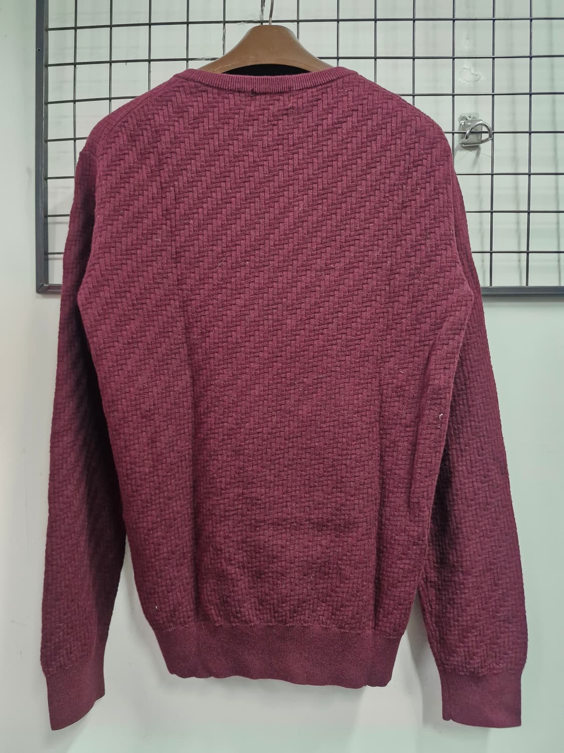 95M 와이드앵글 모 니트 스웨터 와인 상품이미지5