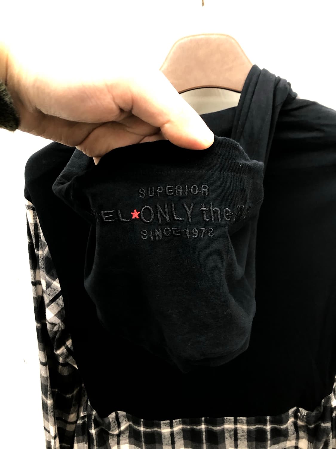 디젤 체크 후드 셔츠 원피스 상품이미지7