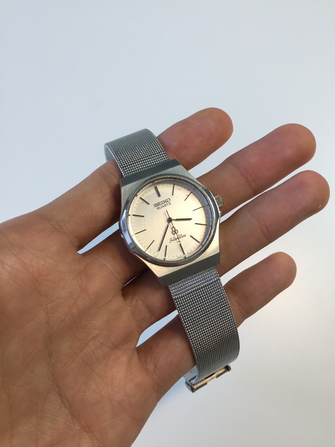 80s seiko silver wave quartz 상품이미지5