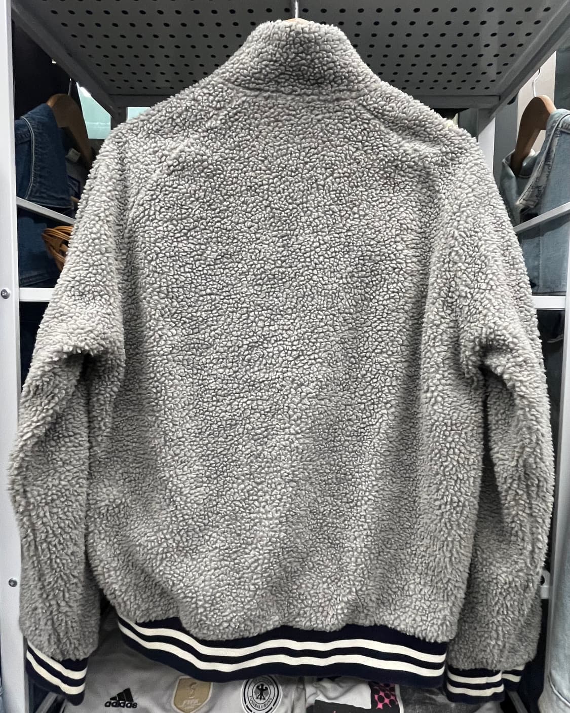 폴로 랄프로렌 그레이 뽀글이 플리스 집업 상품이미지5