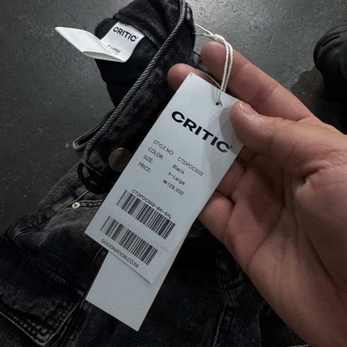 105 크리틱 멀티 카고 데님팬츠 상품이미지5