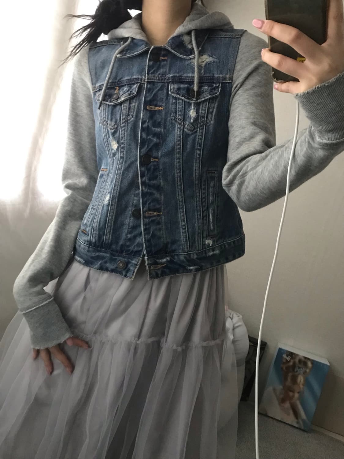 아베크롬비 후드 데님자켓 상품이미지1